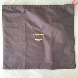 kate spade Brown Fabric Dust Cover Purse Protector